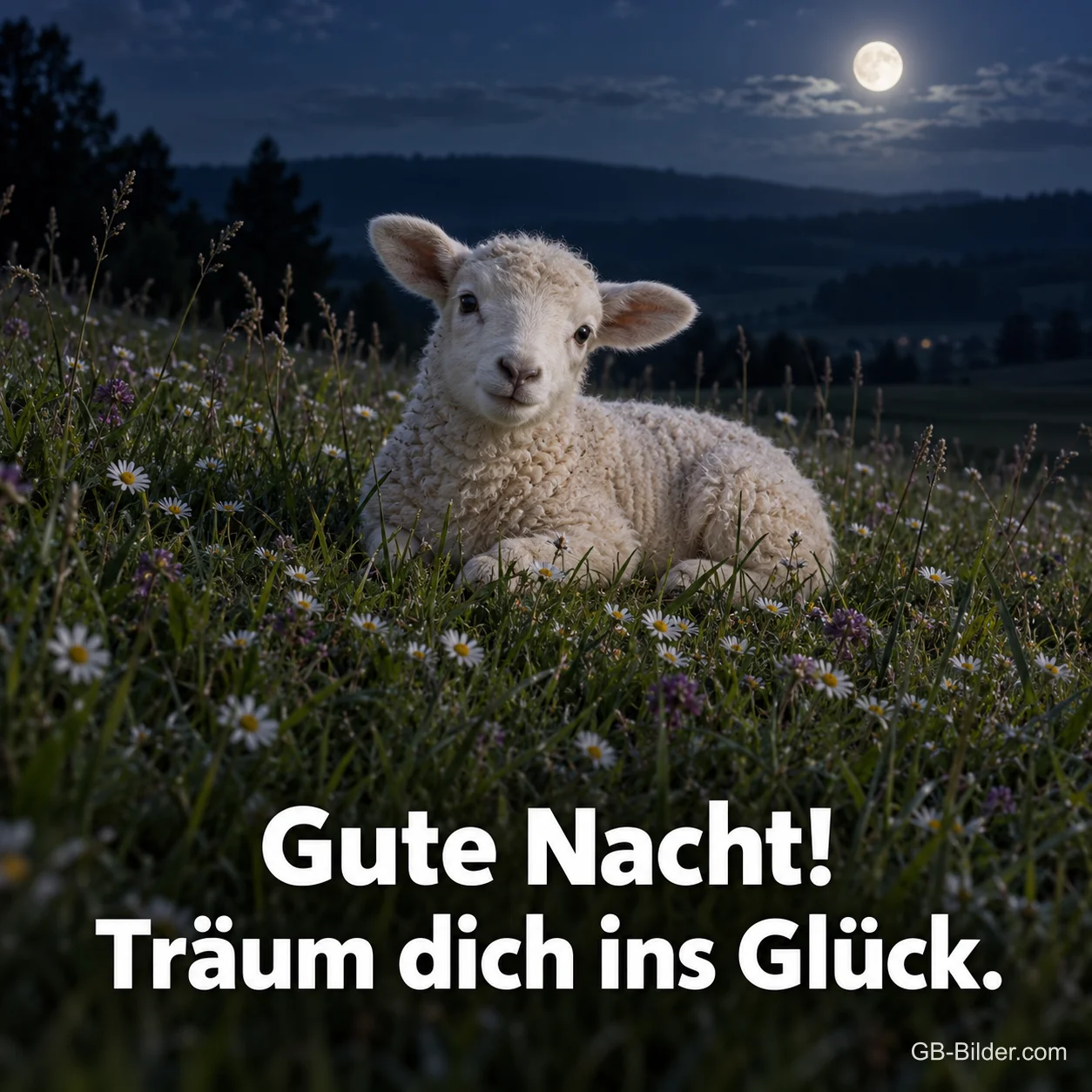 Lamm bei Nacht, Text: Gute Nacht