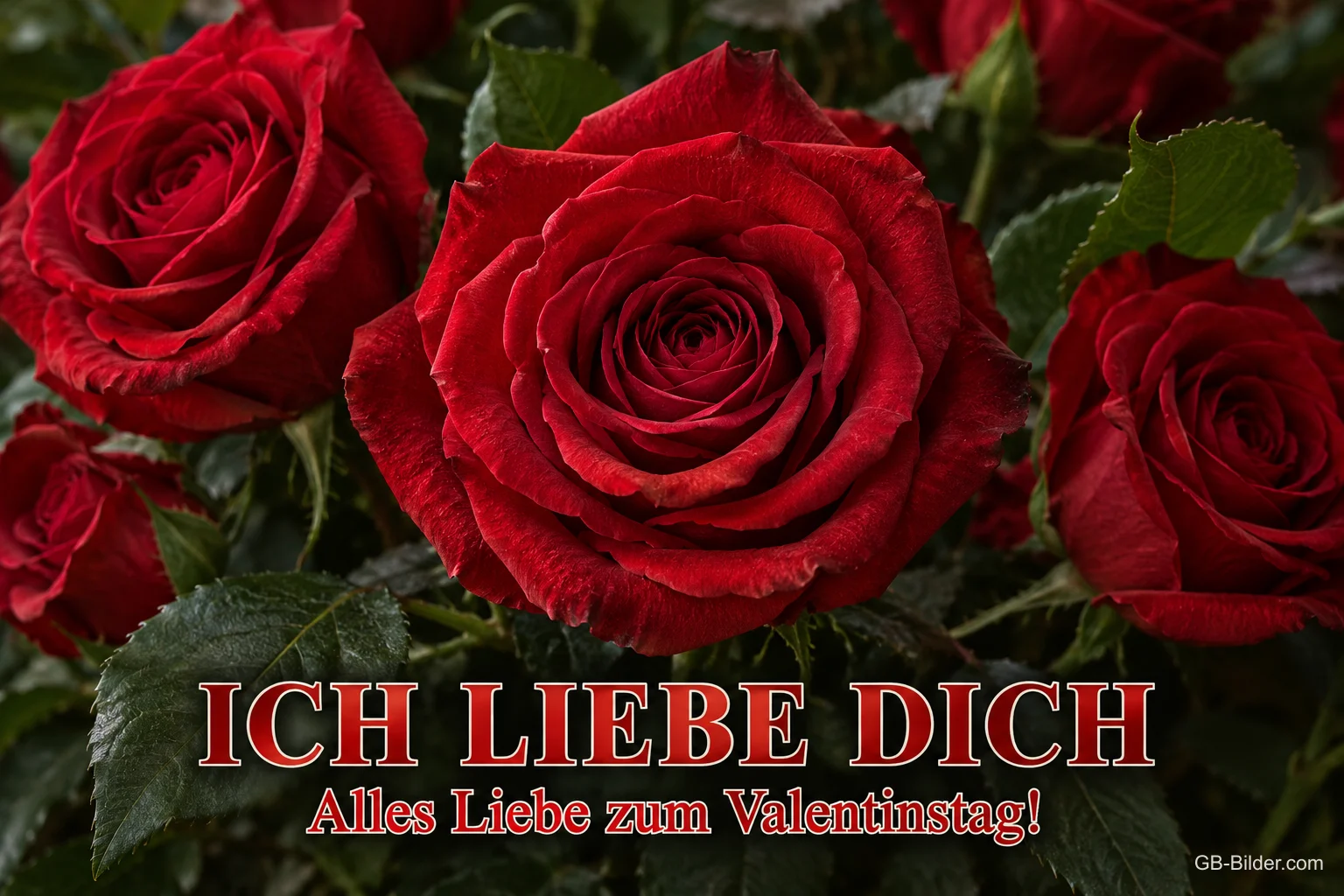 Rote Rosen, Text: Ich liebe dich – Alles Liebe zum Valentinstag!