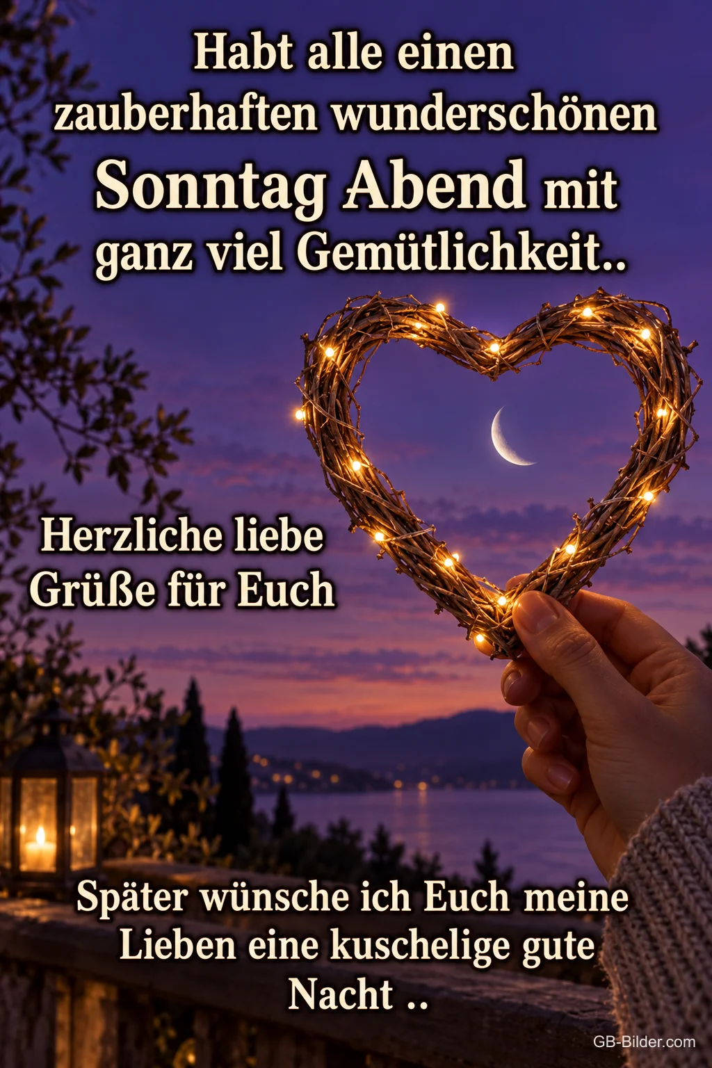 Leuchtendes Herz im Abendrot, Text: Habt alle einen zauberhaften wunderschönen Sonntag Abend mit ganz viel Leuchtendes Herz im Abendrot, Text: Habt alle einen zauberhaften wunderschönen Sonntag Abend mit ganz viel