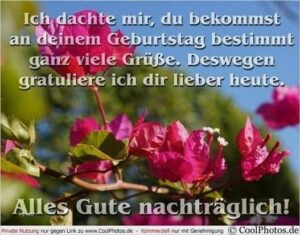 geburtstag bilder nachträglich