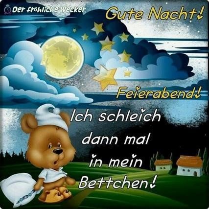 Der fröhliche wecker gute nacht