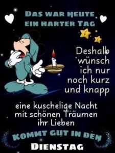 gute nacht bilder montag