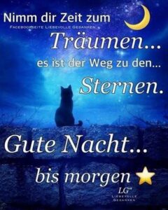 gute nacht bilder sprüche kostenlos