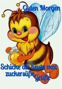 guten morgen bilder biene