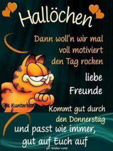 guten morgen bilder von donnerstag