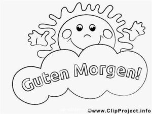 guten morgen bilder zum ausmalen