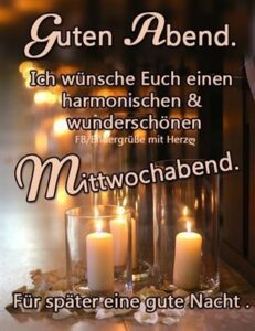 schönen mittwoch abend bilder