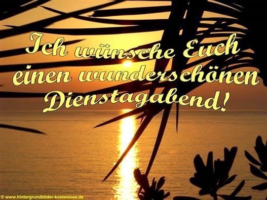 dienstag abend grüße Gb Bilder • GB Pics Gästebuchbilder