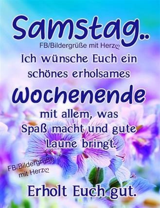 Spruche Schonen Samstag
