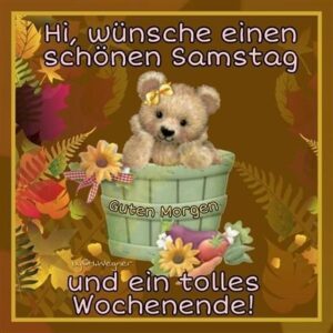 guten morgen bilder samstag