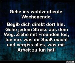 lustige sprüche wochenende