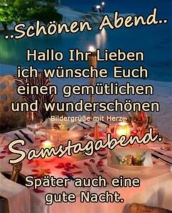 schönen samstag abend
