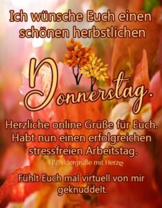 grüße zum donnerstag