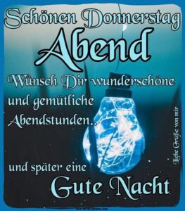 gute nacht donnerstag