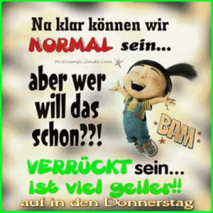 guten morgen lustig donnerstag