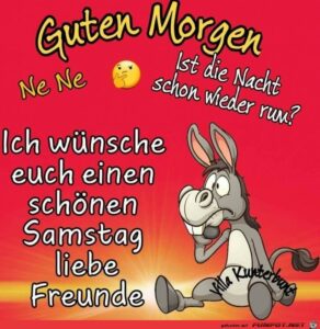 guten morgen lustig samstag