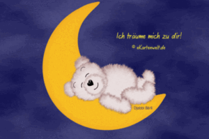 gute nacht e-cards animiert
