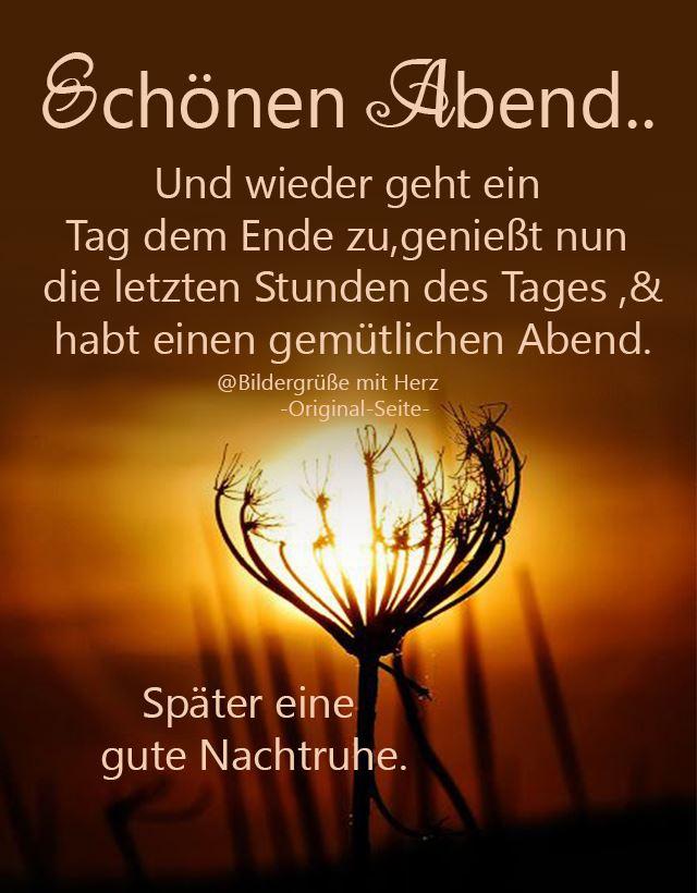 ᐅ Schönen Abend Und Später Eine Gute Nacht GB Pics GBPicsBilder