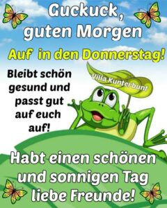 guten morgen donnerstag lustig