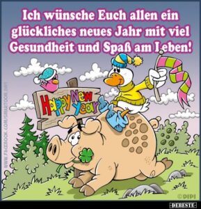 frohes neues jahr lustig