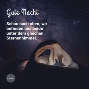 gute nacht bilder sternenhimmel