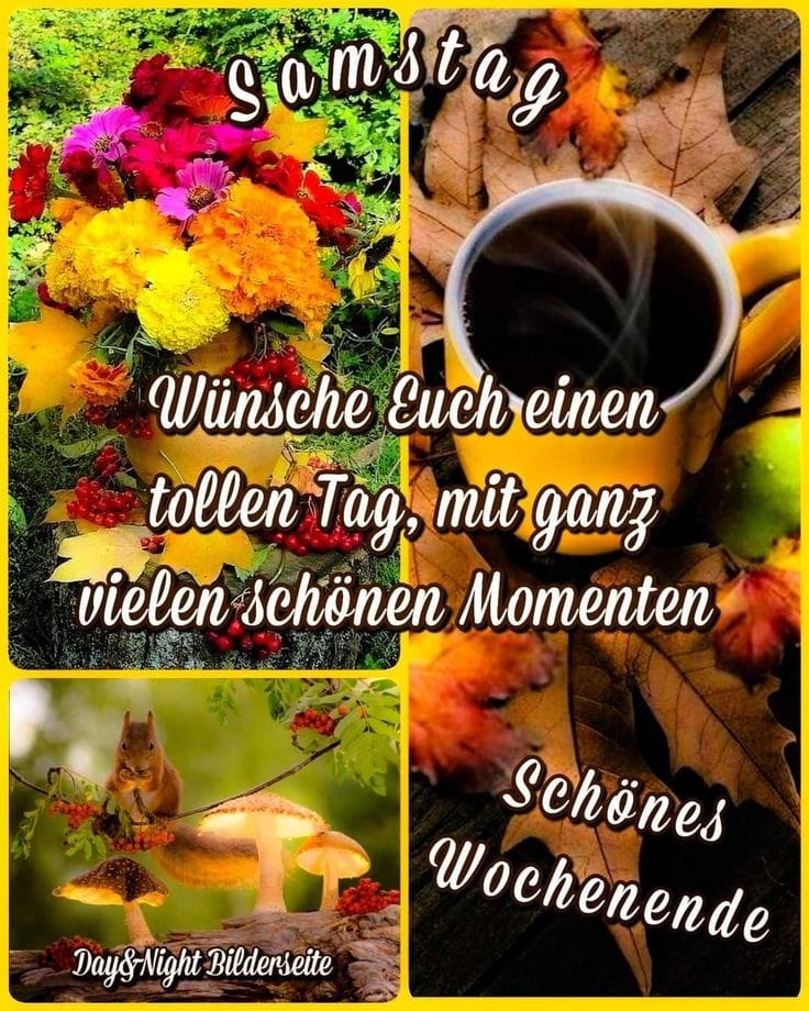 Guten Morgen Samstag Sch nes Wochenende G stebuchbilder Und Spr che