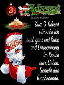 spruch 3 advent bilder